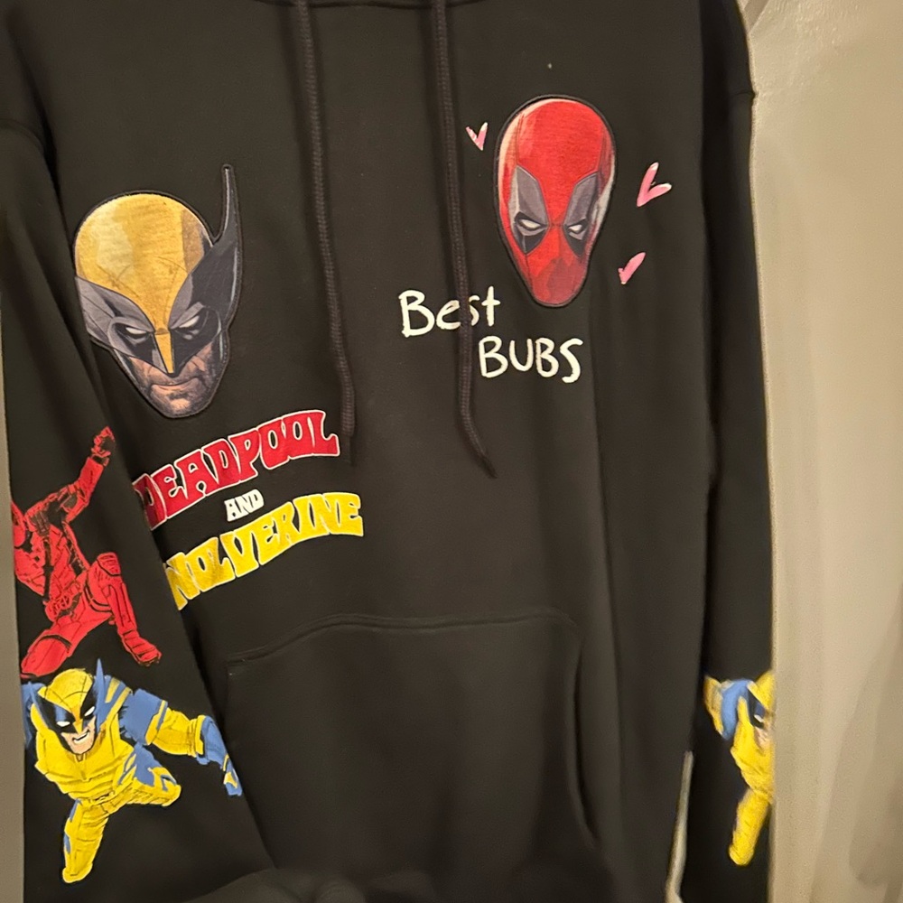 Marvel Deadpool and Wolverine Black Hoodie